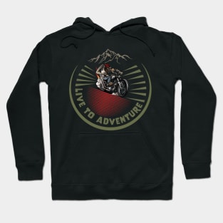 Live to adventure wolf Hoodie